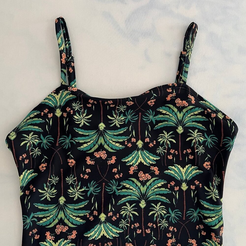 Old Navy Girls Palm Tree Bandeau Style One-Piece Swimsuit - Picture 3 of 7